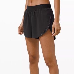 Size 6 Black lululemon Find Your Pace Running Shorts